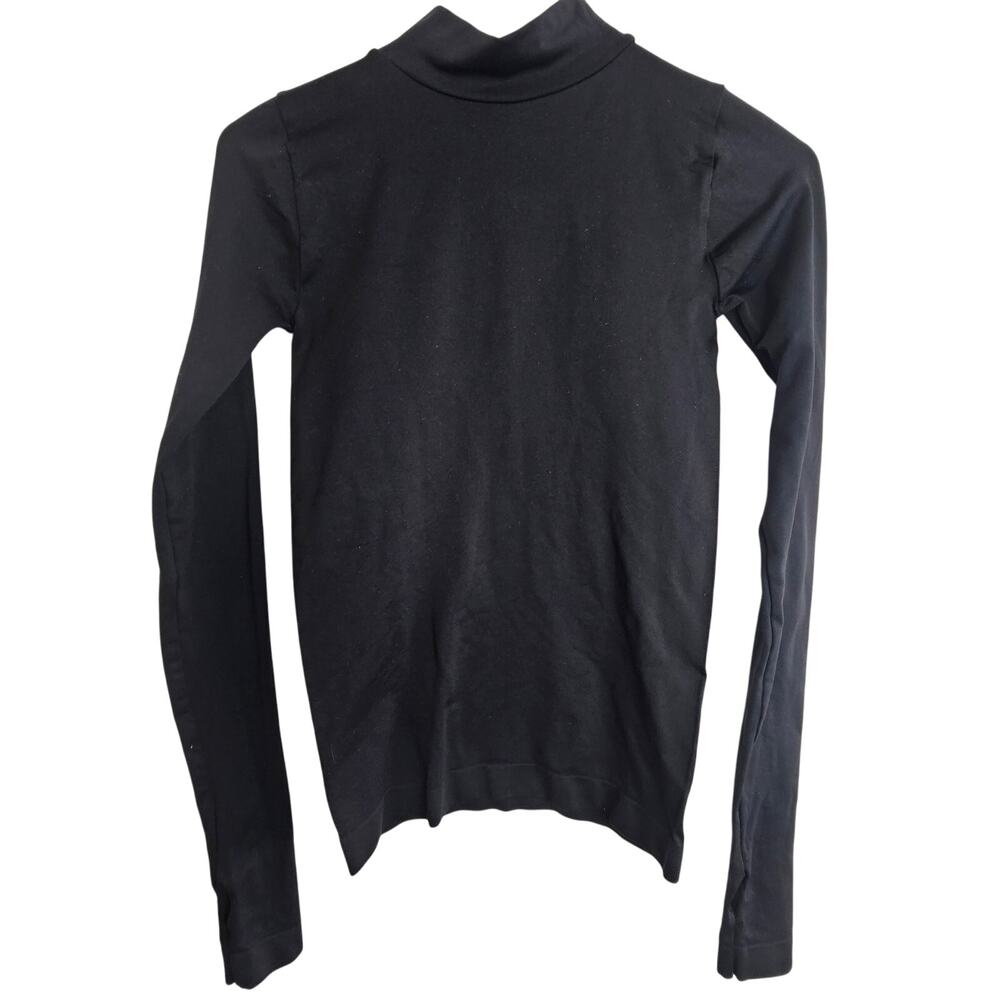 Intimately Free People Turtleneck Women XS/S Black Stretch Mock Neck Top Base